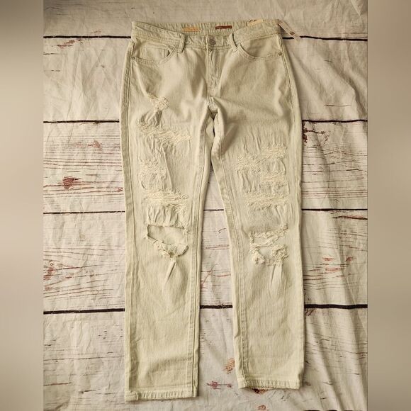 Anthropologie Pilcro Slim Boyfriend Distressed Jeans Size 28 NWT - Picture 3 of 7